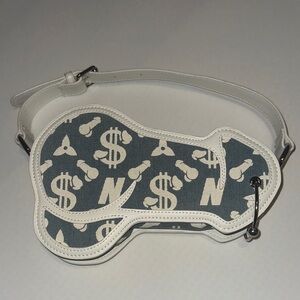 Namilia Prince Albert White and Blue Graphic Bag